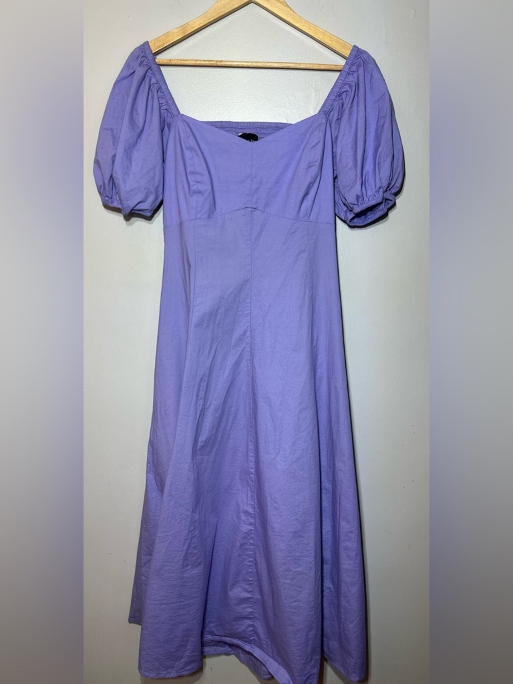 Maison Tara Lilac Puff-Sleeve A-Line Dress - Women’s size 16 summer vacation - Picture 3 of 9
